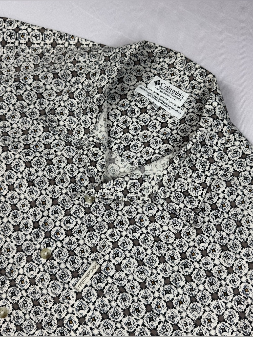 Columbia Sportswear Co Shirt Mens Large Short Sleeve‎ Button Down